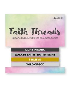 Geloofsarmbandjes - Silicone Armband - 4 kleuren ontwerpen