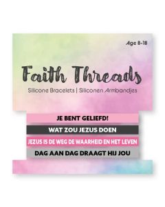 Faith Threads - Silicone Wristband - 4 color designs