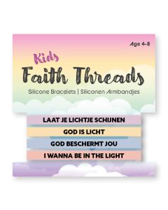 Faith Threads - Silicone Wristband - 4 color designs