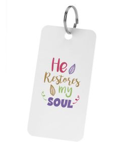 He Restores My Soul | Keychain Qr-code Bible App