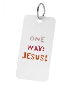One Way: Jesus | Sleutelhanger Qr-code Bijbel App