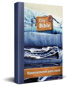 Portuguese New Testament Bible Jeans Cover