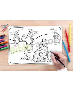The Prodigal Son | 10x Coloring page A4
