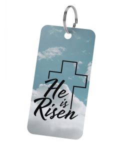He is Risen | Sleutelhanger met Qr-code Bijbel App