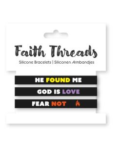 Faith Threads - Siliconen Armbandjes - He Found Me