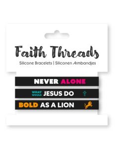 Faith Threads - Siliconen Armbandjes - Never Alone