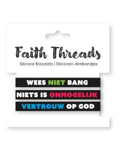 Faith Threads - Siliconen Armbandjes - Wees Niet Bang