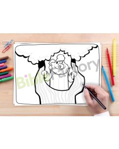 Zacheüs in de Boom | 10x Kleurplaat A4