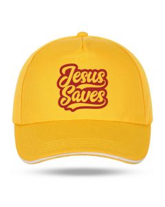 Jesus Saves Cap Yellow