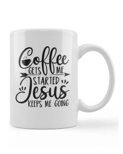 Mug - Coffee gets me started