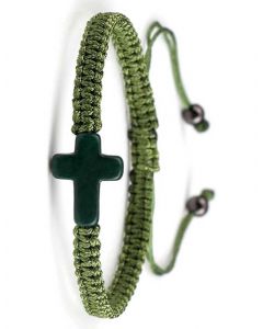 Bracelet Small Cross Green