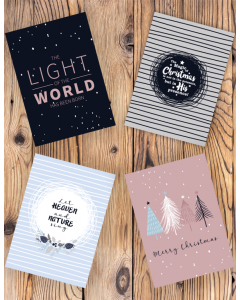 The Light of the World - Set of 4 Christmas cards