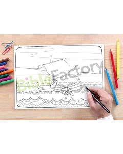 Fishing with the Disciples | 10x Coloring page A4