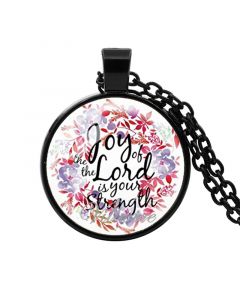 Necklace Black Joy of the Lord is your strength