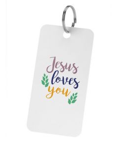 Jesus Loves You | Keychain Qr-code Bible App