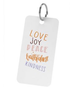 Love Joy Peace Faithfulness Kindness | Sleutelhanger Qr-code Bijbel App