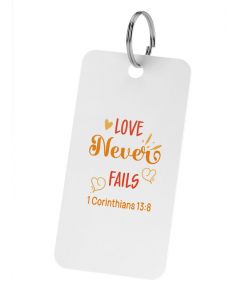 Love Never Fails | Keychain Qr-code Bible App