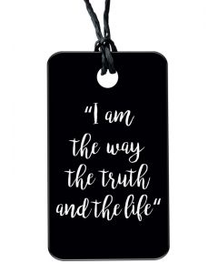 I am the Way the Truth and the Life | Necklace with Qr-code Bible App