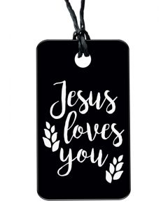  Jesus Loves You | Necklace with Qr-code Bible App