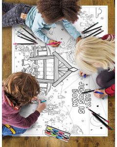 Giant Bible Coloring Page English Christmas| 100 x 61cm