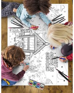 Giant Bible Coloring Page Dutch Christmas| 100 x 61cm