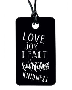 Love Joy Peace | Necklace with Qr-code Bible App
