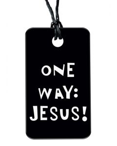 One Way Jesus | Necklace with Qr-code Bible App