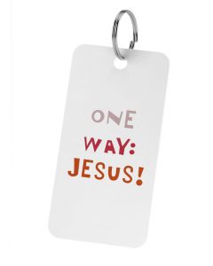 One Way: Jesus | Sleutelhanger Qr-code Bijbel App