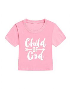 Baby T-shirt - Child of God - Maat 1 - Roze