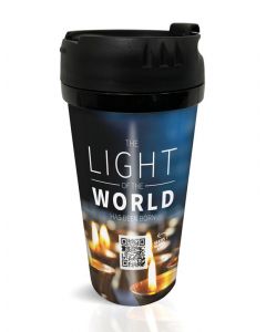 Double-walled Coffee Mug with design - The Light of the World