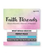 Faith Threads - Silicone Wristband - 4 color designs