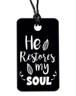 He Restores My Soul | Necklace with Qr-code Bible App