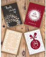 Oh come let us adore Him - Set of 4 Christmas cards